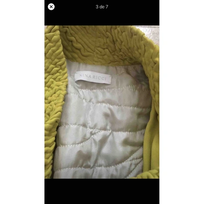 Pre-owned Nina Ricci Jacket In Yellow
