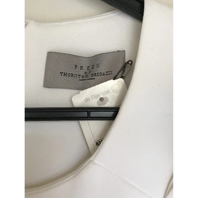 Pre-owned Preen By Thornton Bregazzi Maxi Dress In White