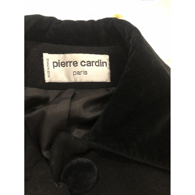 Pre-owned Pierre Cardin Black Cashmere Coat