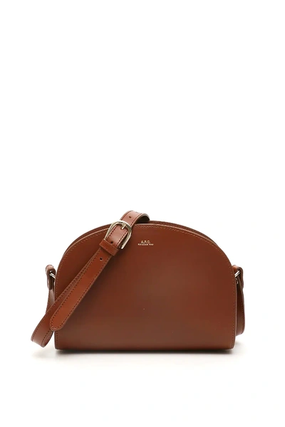 Shop Apc Geneve Crossbody Bag In Brown