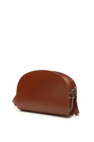 Shop Apc Geneve Crossbody Bag In Brown