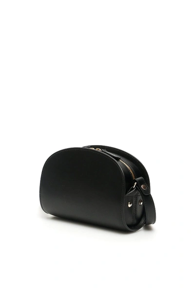 Shop A.p.c. Demi Lune Crossbody Bag In Black