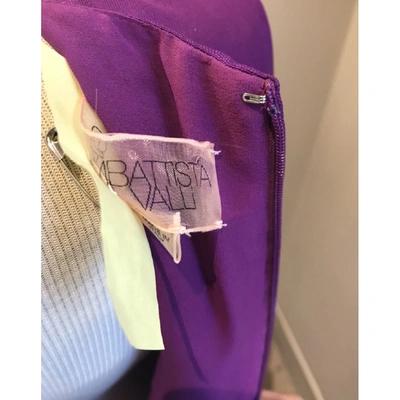 Pre-owned Giambattista Valli Silk Mid-length Dress In Purple