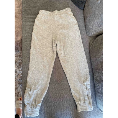 Pre-owned Y/project Grey Cotton Trousers