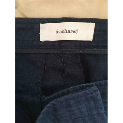 Pre-owned Cacharel Trousers In Navy