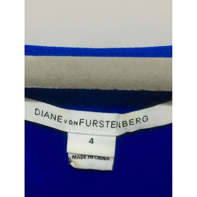Pre-owned Diane Von Furstenberg Blue Dress