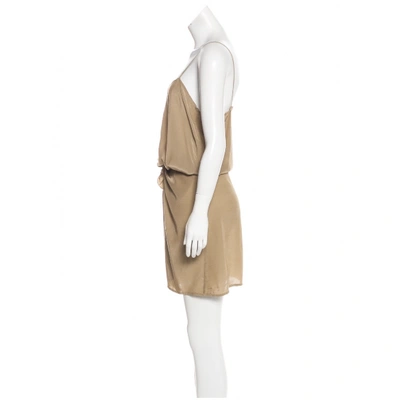 Pre-owned Christian Wijnants Mid-length Dress In Beige