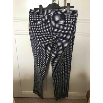 Pre-owned Michael Kors Straight Pants In Blue
