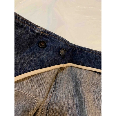 Pre-owned Gucci Blue Denim - Jeans Skirt