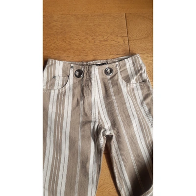Pre-owned Jean Paul Gaultier Beige Cotton Trousers