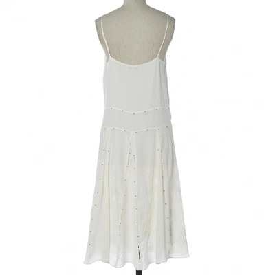 Pre-owned Paul & Joe Silk Mid-length Dress In White