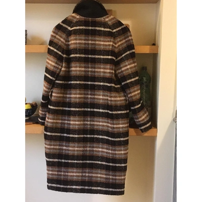 Pre-owned Chloé Stora Wool Coat In Brown