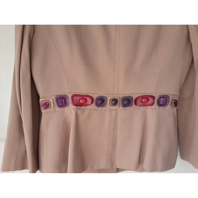 Pre-owned Alberta Ferretti Beige Cotton Jacket