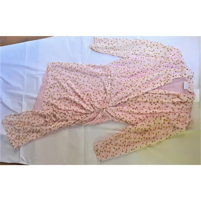 Pre-owned Saint Laurent Silk Mini Dress In Pink