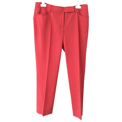 EMILIO PUCCI Pre-owned Wool Straight Pants In Pink