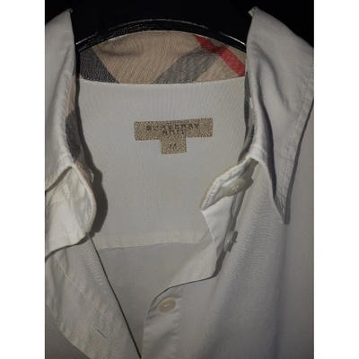 Pre-owned Burberry White Cotton  Top
