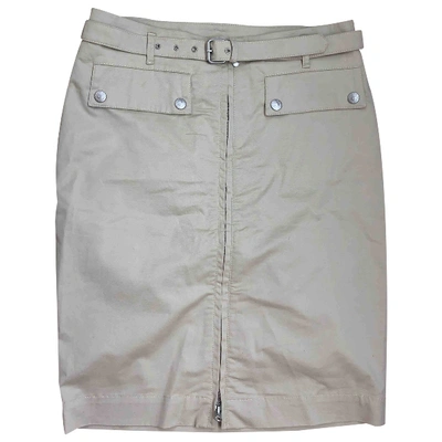 Pre-owned Belstaff Mid-length Skirt In Beige