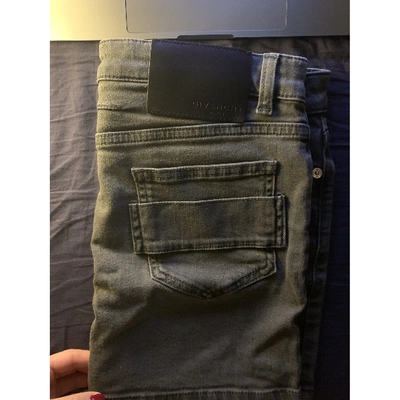 Pre-owned Givenchy Grey Denim - Jeans Skirt