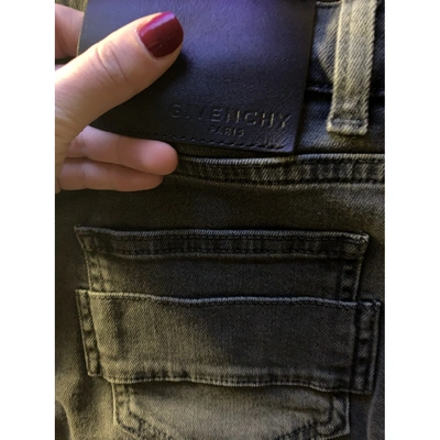 Pre-owned Givenchy Grey Denim - Jeans Skirt