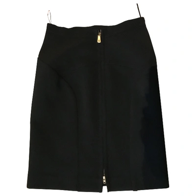 Pre-owned Miu Miu Mid-length Skirt In Black