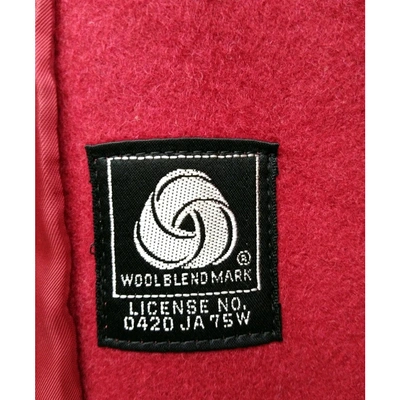 Pre-owned Pierre Balmain Wool Coat In Red