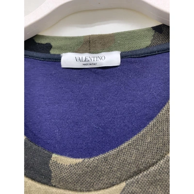 Pre-owned Valentino Khaki Cotton Knitwear