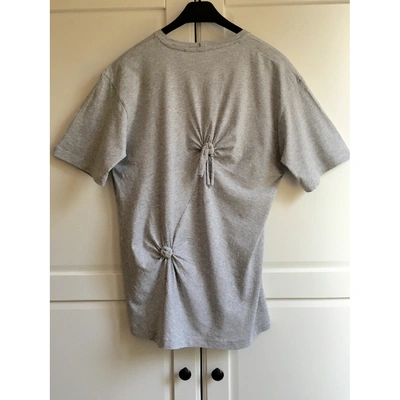 Pre-owned Helmut Lang Grey Cotton Top