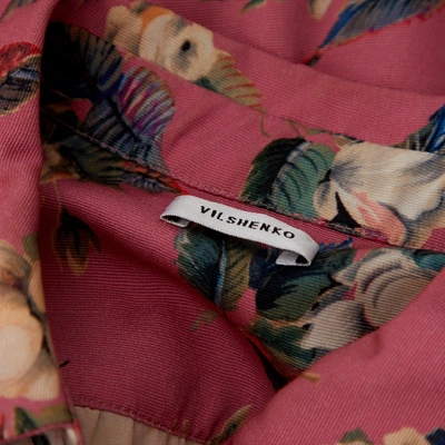 Pre-owned Vilshenko Silk Maxi Dress In Pink