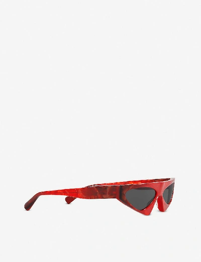 Shop Alain Mikli Women's Black X Alexandre Vaulthier Josseline Angular-framed Acetate Sunglasses