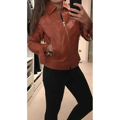 Pre-owned Dolce & Gabbana Leather Leather Jacket