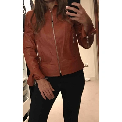 Pre-owned Dolce & Gabbana Leather Leather Jacket