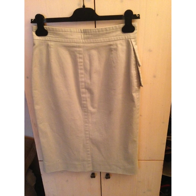 Pre-owned Saint Laurent Mid-length Skirt In Beige