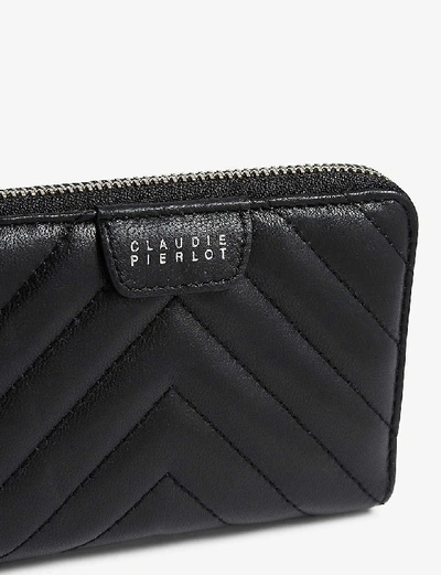 Claudie Pierlot Chevron-Quilted Leather Shoulder Bag