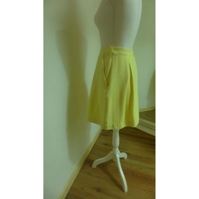 Pre-owned La Perla Mini Skirt In Yellow