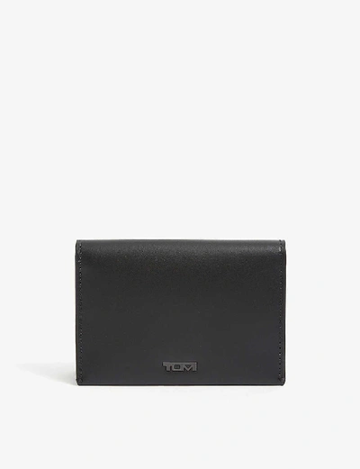 Shop Tumi Black Smooth Leather Card Holder