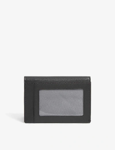 Shop Tumi Black Smooth Leather Card Holder