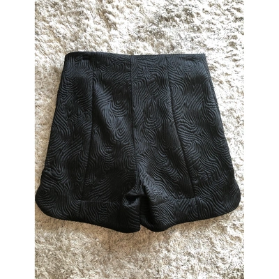 Pre-owned Patrizia Pepe Cloth Mini Short In Black