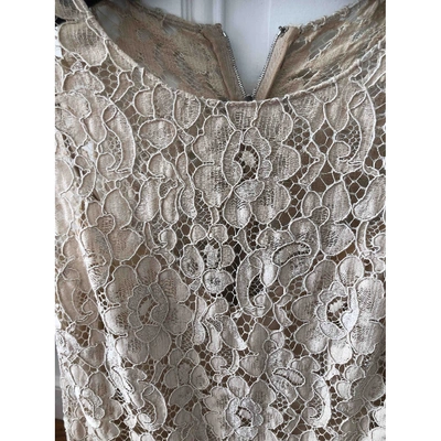 Pre-owned Dolce & Gabbana Beige Lace Dress