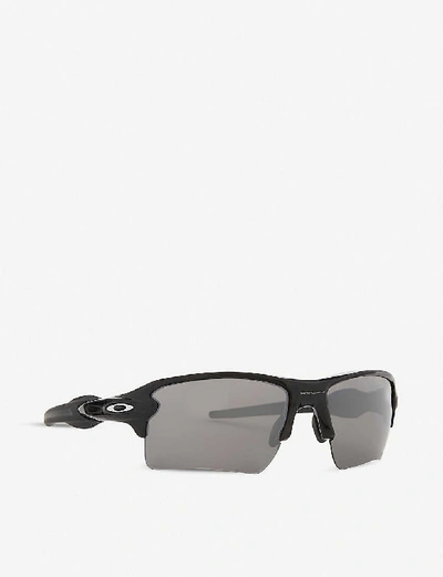 Shop Oakley Women's Polished Black Oo9188 Flak 2.0 Xl Rectangle-frame Sunglasses