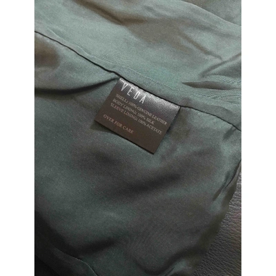Pre-owned Veda Green Leather Jacket