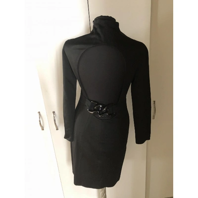 Pre-owned Versace Dress In Black