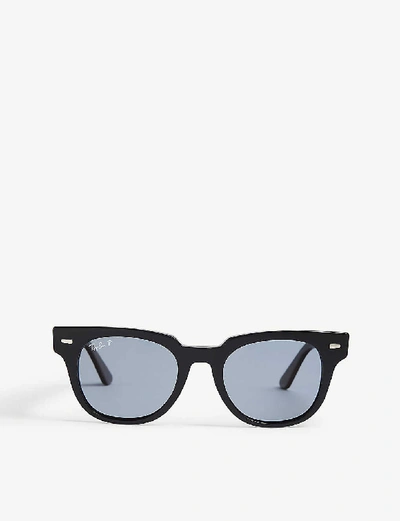 Ray Ban Ray-ban Womens Black Rb2168 Meteor Square-frame Sunglasses In Black