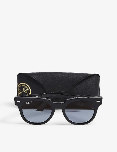 Ray Ban Ray-ban Womens Black Rb2168 Meteor Square-frame Sunglasses In Black