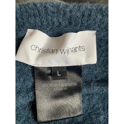 Pre-owned Christian Wijnants Blue Wool Knitwear