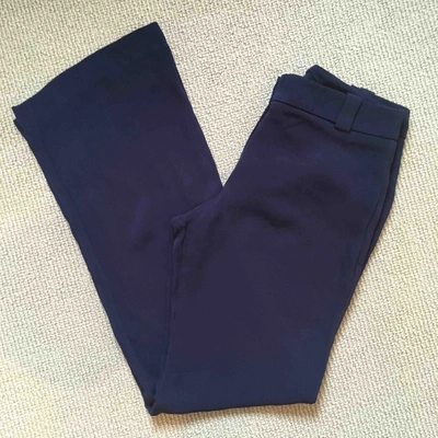 Pre-owned French Connection Trousers In Navy