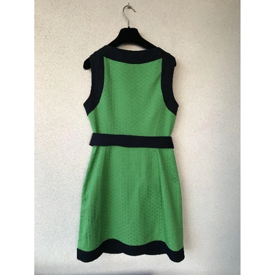 Pre-owned Milly Mid-length Dress In Green