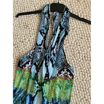 Pre-owned Hale Bob Jumpsuit In Turquoise