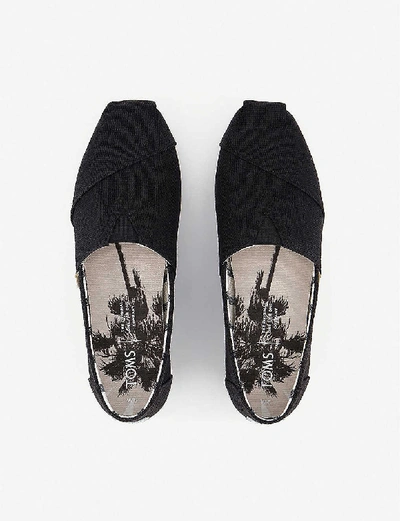 Shop Toms Alpargata Canvas Shoes In Black Heritage