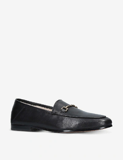 Shop Sam Edelman Loraine Leather Loafers In Black