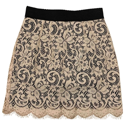 Pre-owned Dolce & Gabbana Mini Skirt In Beige